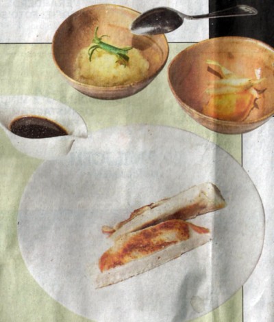 Kipfilet met appelmoes en wortelstoemp Kipfilet met appelmoes en wortelstoemp