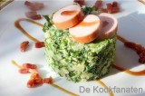Koolstamppot met worst en spekjes