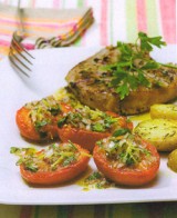 Tomaten uit de oven met lamsvlees
