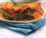 Lasagne met spinazie en cottage cheese