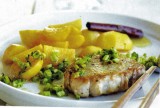 Geglaceerde rapen met kaneel, Iberico-varkensmedaillon
