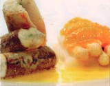 Meivis met asperges en sinaasappel