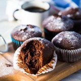 Muffins van bierchocolade