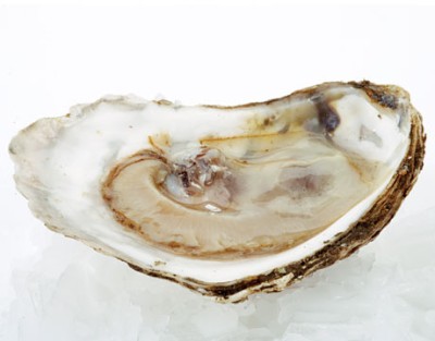 Waterkerssoep met oesters en sorbet van desperados