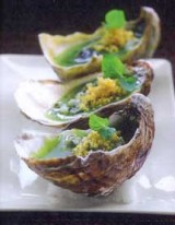 Tartaar van oester met gelei van groene appel