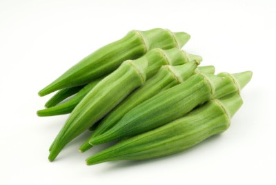 Millefeuille van gekarameliseerde tempeh en crispy okra’s