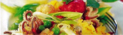 Paella met zeevruchten
