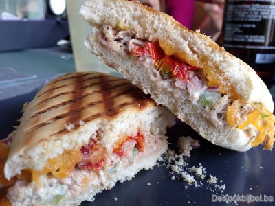 Panini tonijn en cheddar