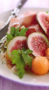 Parmaham met fruit