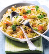 Pasta met scampi