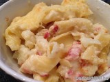 Penne met bloemkool en spekjes