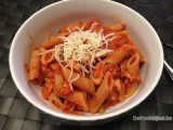 Penne volkoren met tonijn en olijven