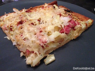 Elzasser Pizza / Flammkuchen