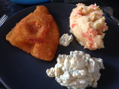 Pladijs cordonbleu, Tartaar, Wortelpuree