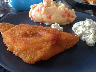 Pladijs cordonbleu, Tartaar, Wortelpuree