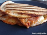 Quesadilla, Tortilla, geitenkaas, Merguez