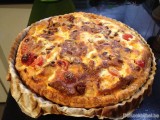 Quiche margherita met chorizo