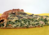 Quiche met spinazie, ricotta en gerookte zalm