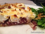 Quiche met ui, tijm en geitenkaas