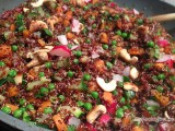 Quinoa met groentjes en veggie balletjes