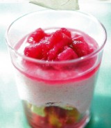 Trifle met rabarber