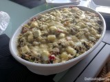Ovenschotel met rijst, groenten en feta
