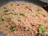 Risotto met broccoli en chorizo