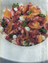 Risotto met inktvis en zilveruitjes