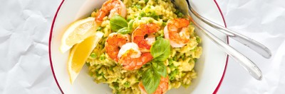 Risotto met scampi