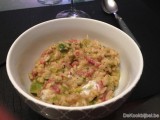 Risotto met spruitjes en spek