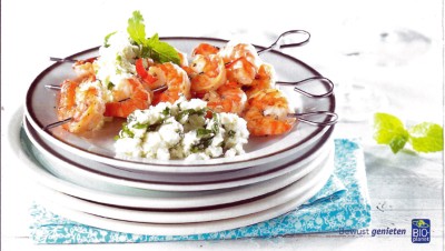 Scampispiesjes met feta