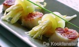 Sint Jacobsvruchten met appel, witloof en curry