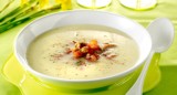 Velouté van asperges met salsa van grijze garnalen