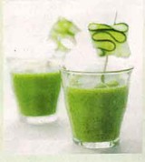 Gazpacho van courgette en coriander