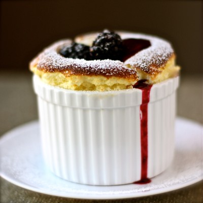 Soufflé met bramen