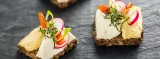 Zakouski met Maredsous Geitenkaas en Hummus