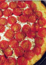 Tarte Tatin met Kerstomaat en Geitenkaas