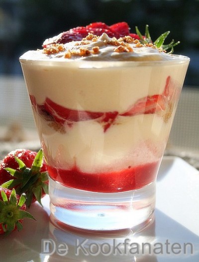 Tiramisu met aardbeien Tiramisu met aardbeien
