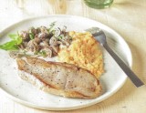 Varkenssnede met champignons en basilicum