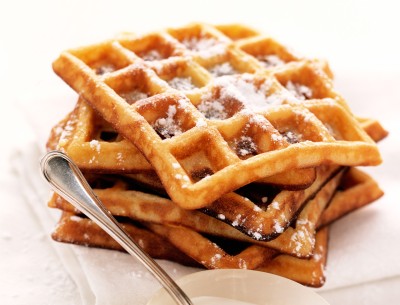 Malse wafels met appeltjes