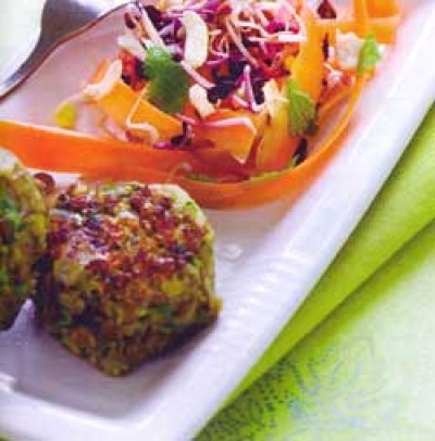 Linzenkoekjes met wortelslaatje