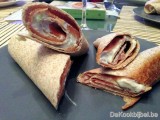 Wrap met tzaziki en gerookte zalm