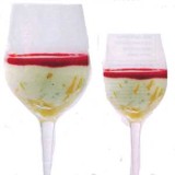 Yoghurt met gemarineerde mango, gember en frambozencoulis