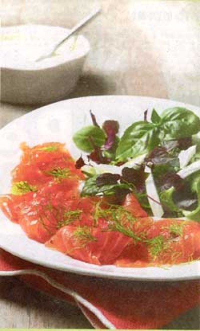 Gravad Lax met kruidensalade