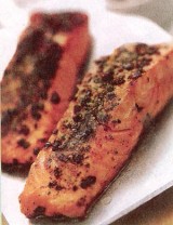 Zalmfilet met jeneverbessenen vermout