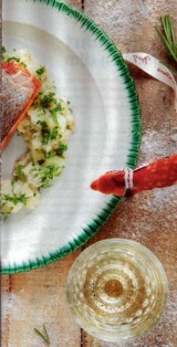 Zalm, pastinaak stoemp en beurre blanc