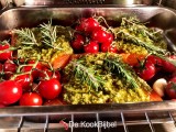 {lang nl}Zalm met pesto en kerstomaten{/lang}{lang en}Salmon with pesto and cherrytomatoes{/lang}