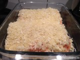 Zalm met parmezaankorst en tagliatelle salsa verde