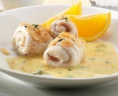 Geroosterde zeetongfilets met sinaasappel