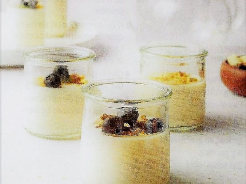 Panna Cotta met witte chocolade en yoghurt